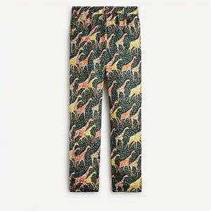 Elegant and Fun J. CREW Pull-on Silk-twill Pant in Giraffes